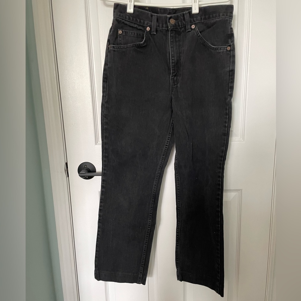 Vintage Levis Jeans 30x32 Black 5061903190 Straight Leg Orange Tab Canada